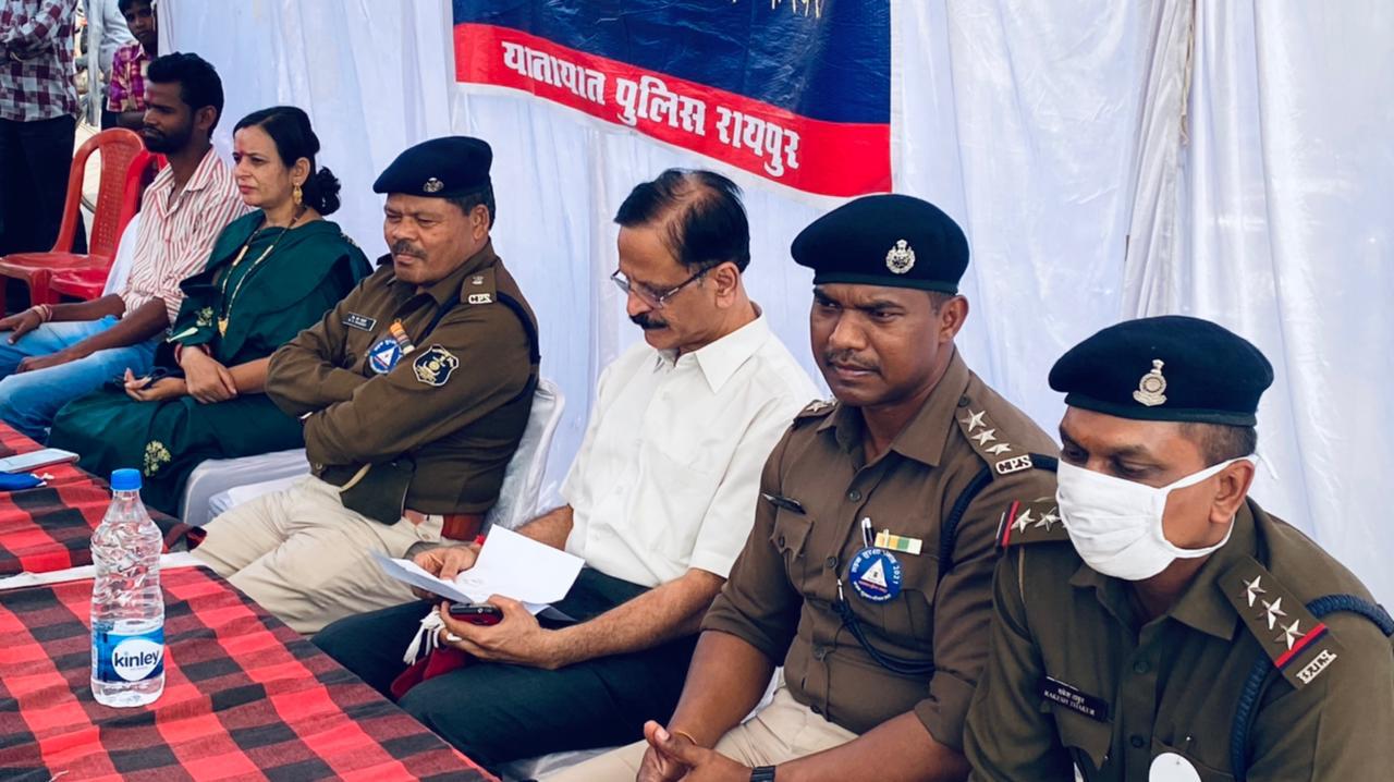 Public awareness program organized in Raipur under Road Safety Month