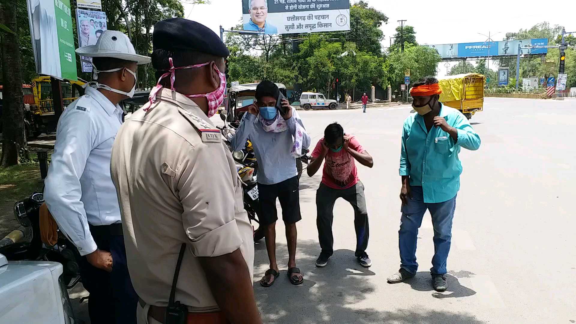 Total lockdown in raipur