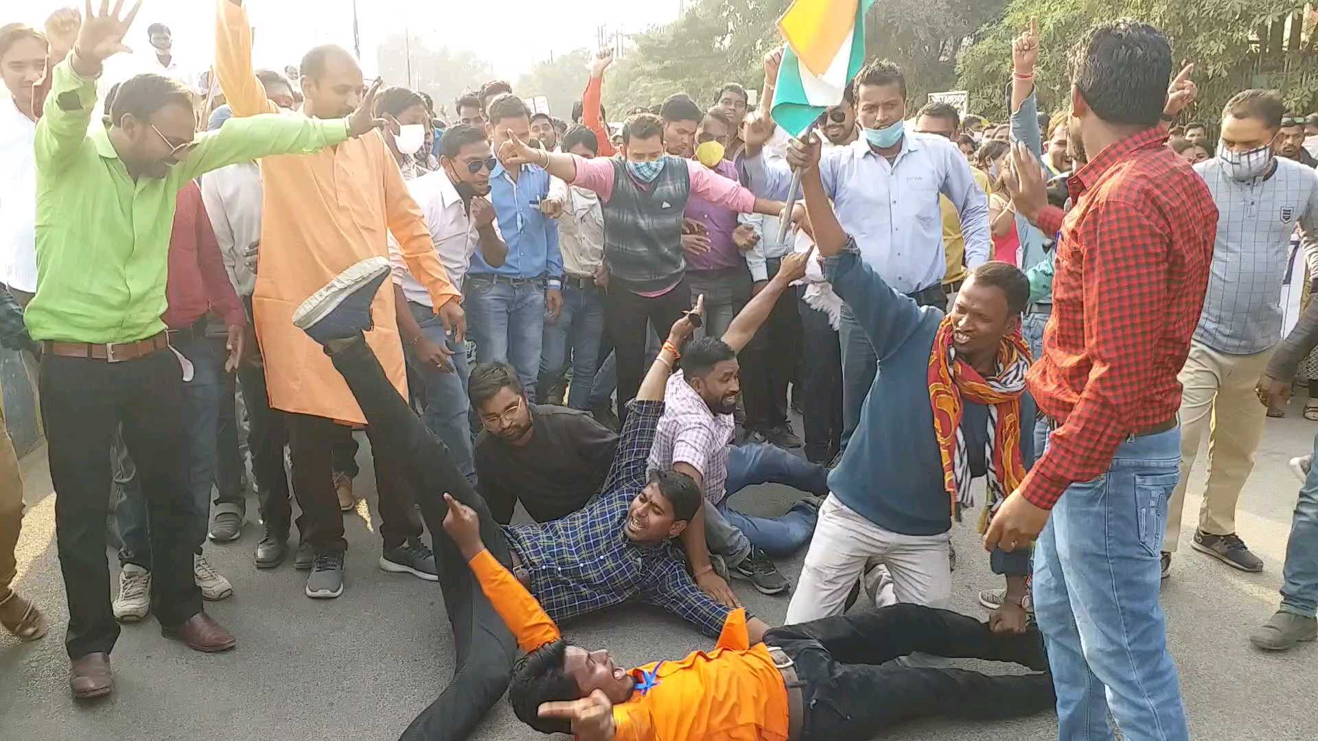 PROTEST OF VIDYA MITAN IN RAIPUR