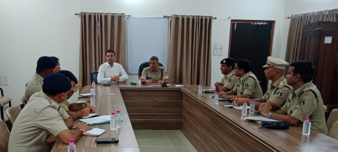 Raipur Range IG meeting