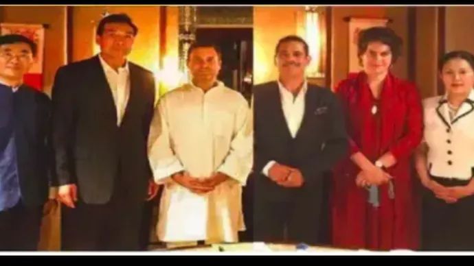चीनी नेताओं के साथ राहुल गांधी