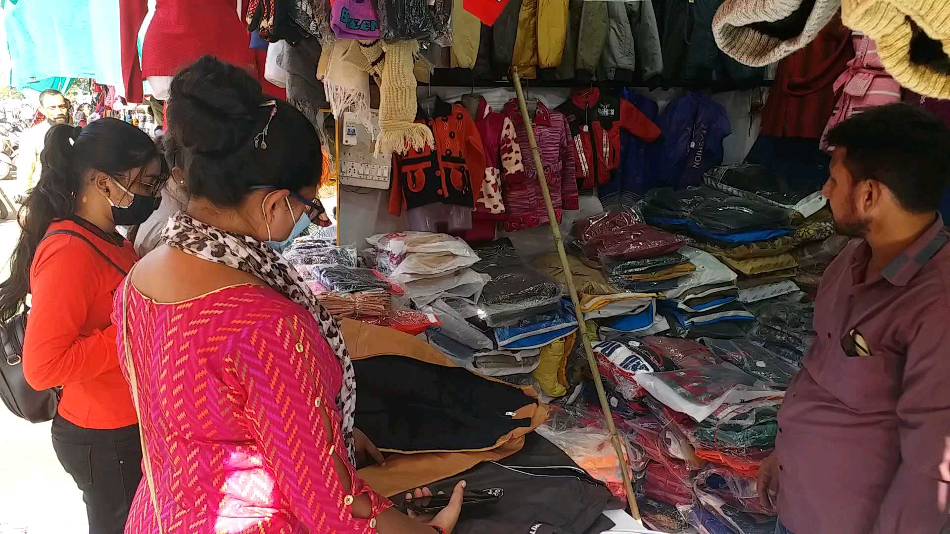 No shopping in woolen market of Raipur