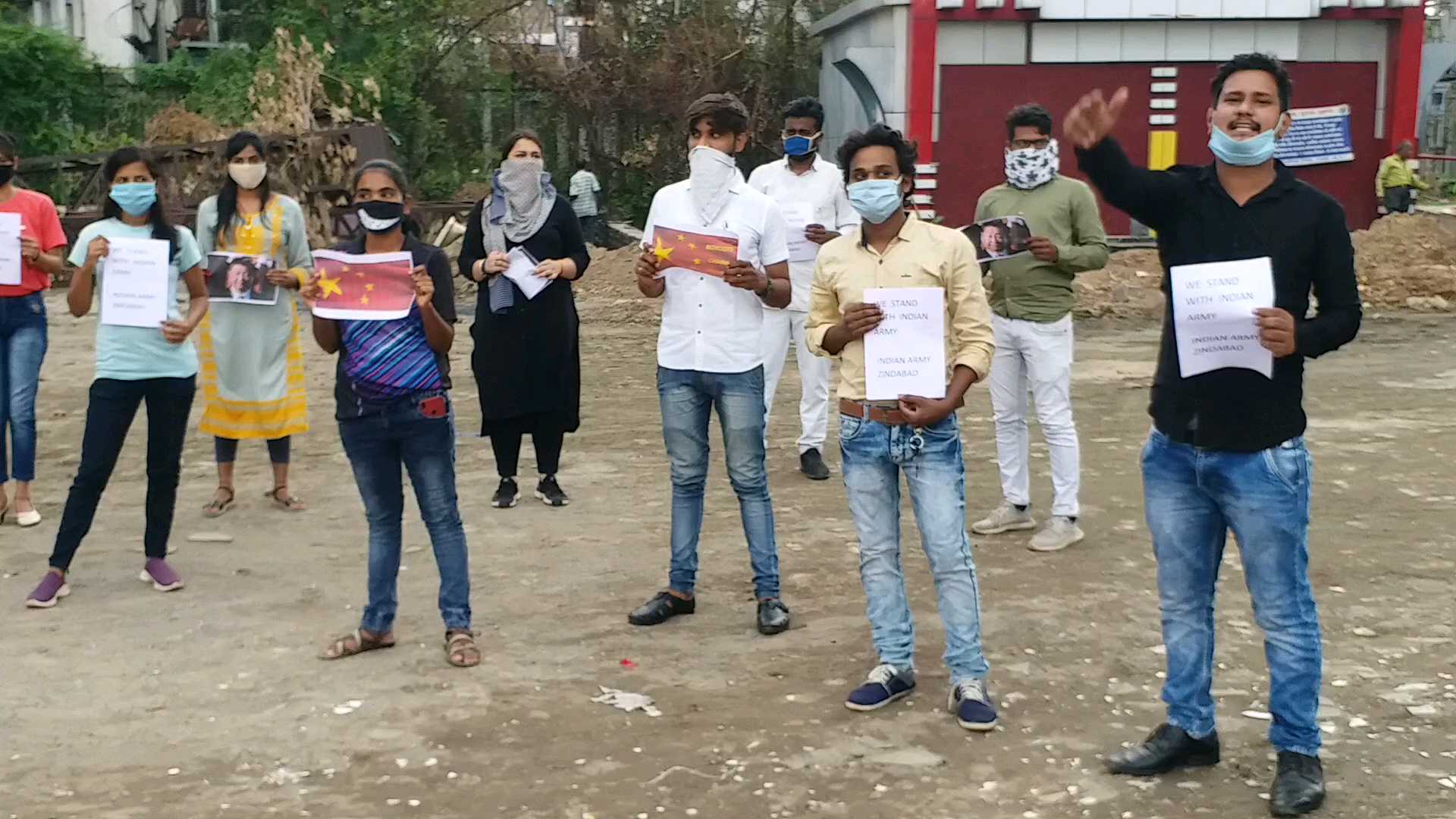 Akhil Bharatiya Vidyarthi Parishad protested against China in raipur