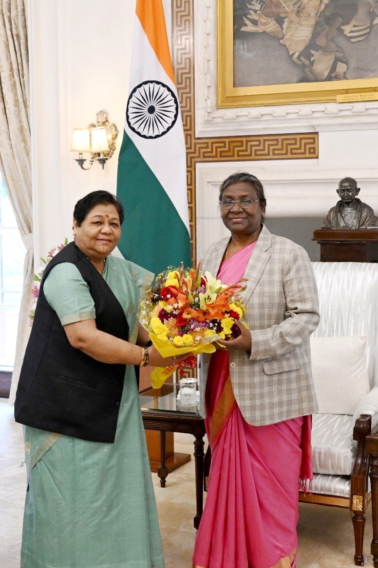 Anusuiya Uikey met President Draupadi Murmu