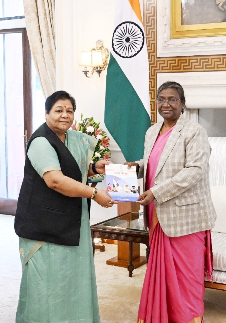 Anusuiya Uikey met President Draupadi Murmu