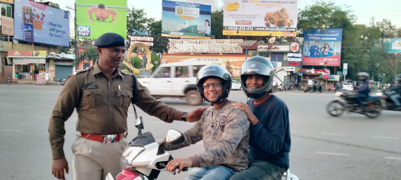 यातायात अभियान की जनता ने की तारीफ