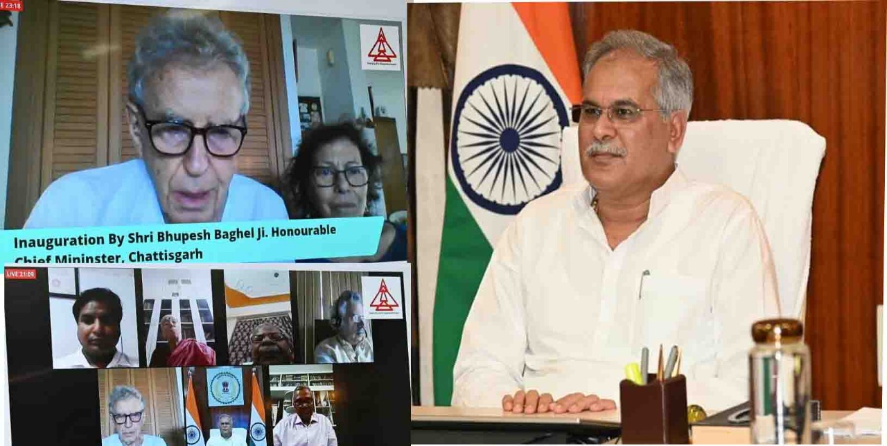 CM Bhupesh Baghel addresses webinar organized on Gandhi relevance in raipur