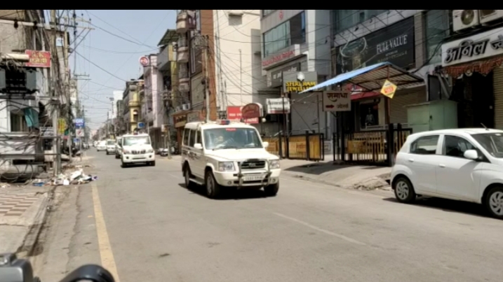 flag march in the raipur city