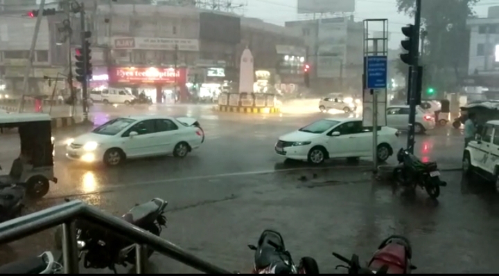 rain fall in raipur