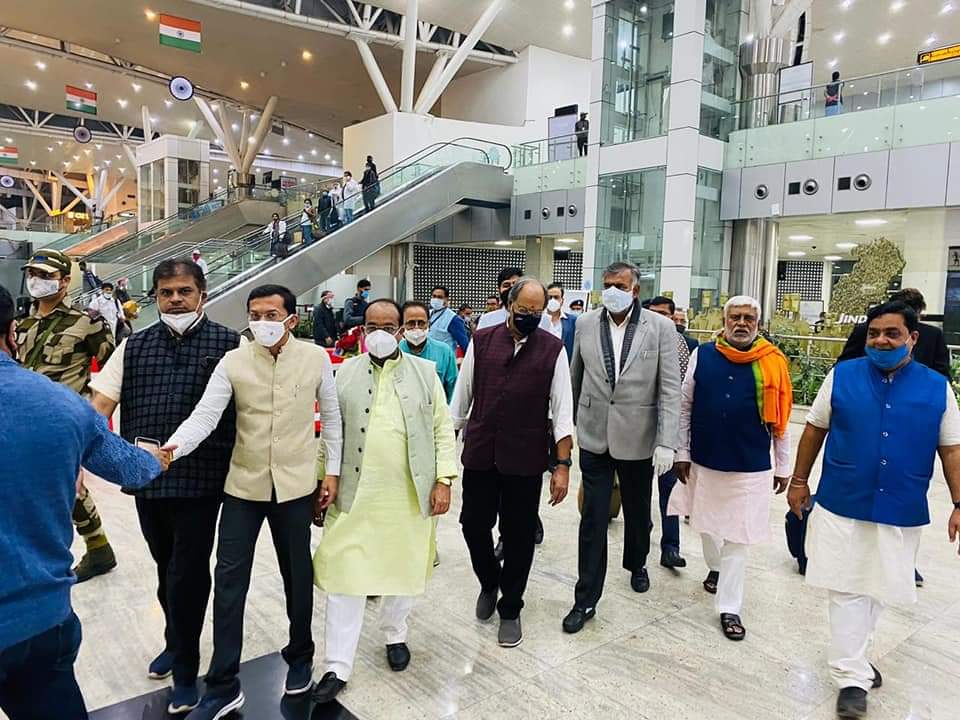 Union Tourism Minister Prahlad Patel reached Raipur