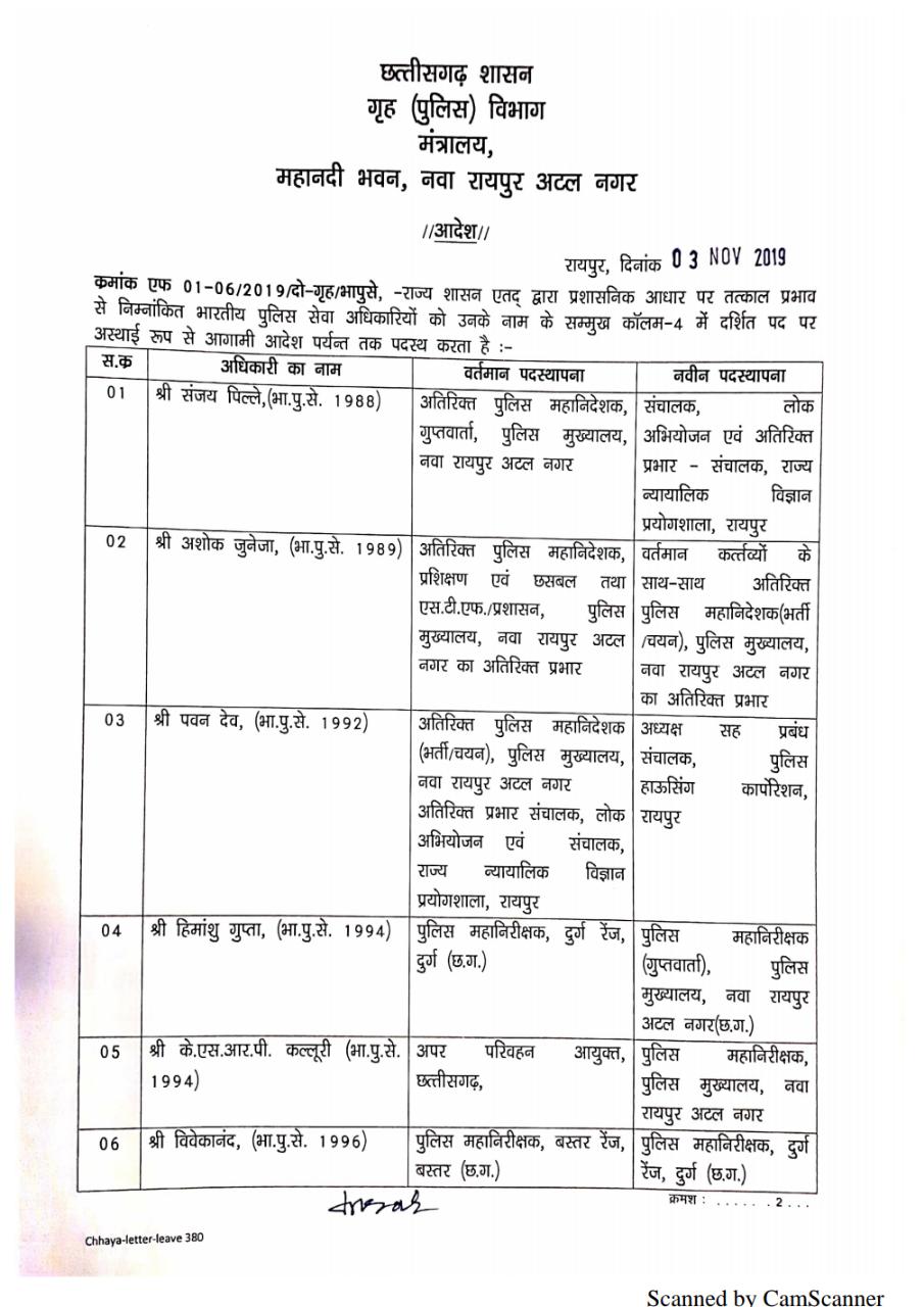 22 IPS अफसरों का तबादला