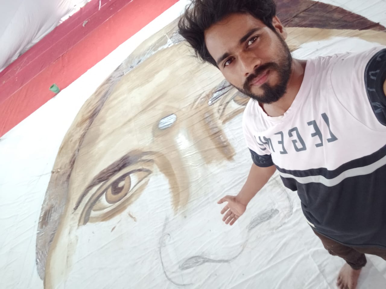 Shiva Manikpuri made World largest coffee painting