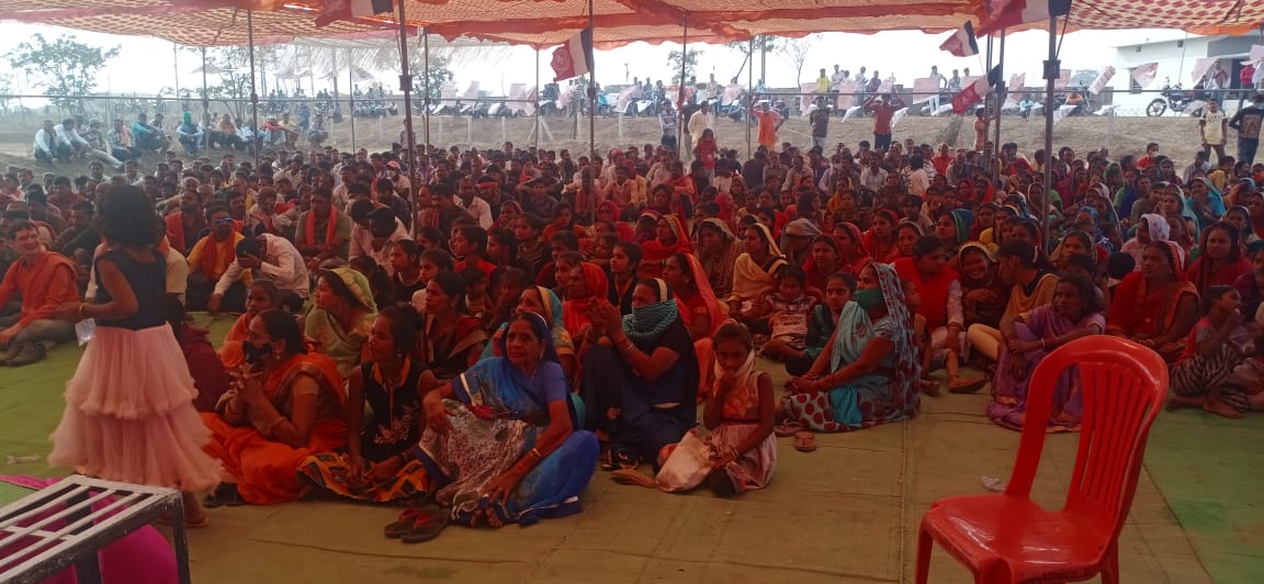 Chhattisgarh Kranti Sena and villagers protest against Shaurya Steel Factory in raipur