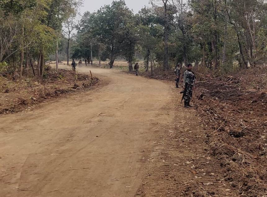 Waiting for road construction