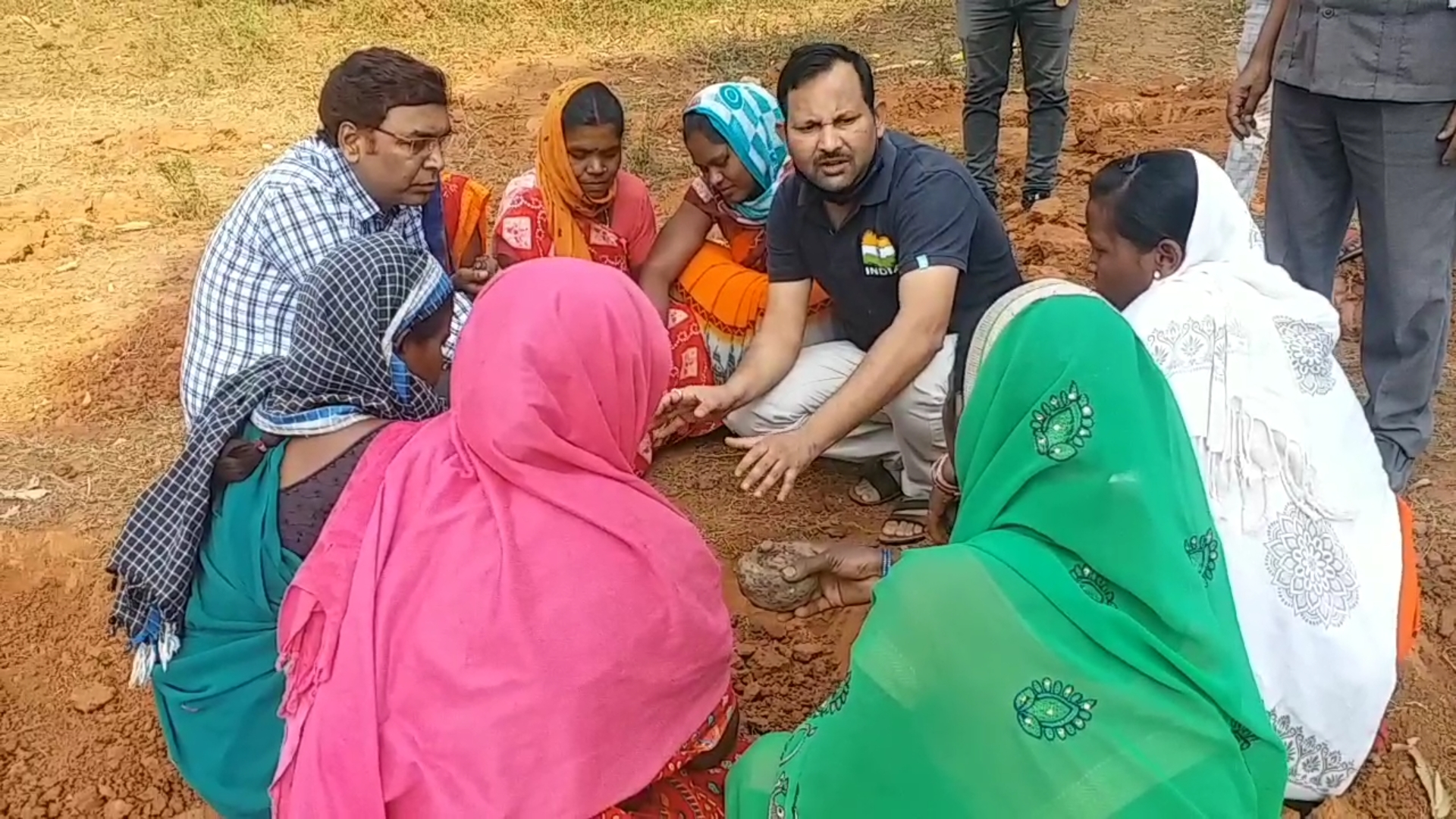 cultivating yam in Gothan