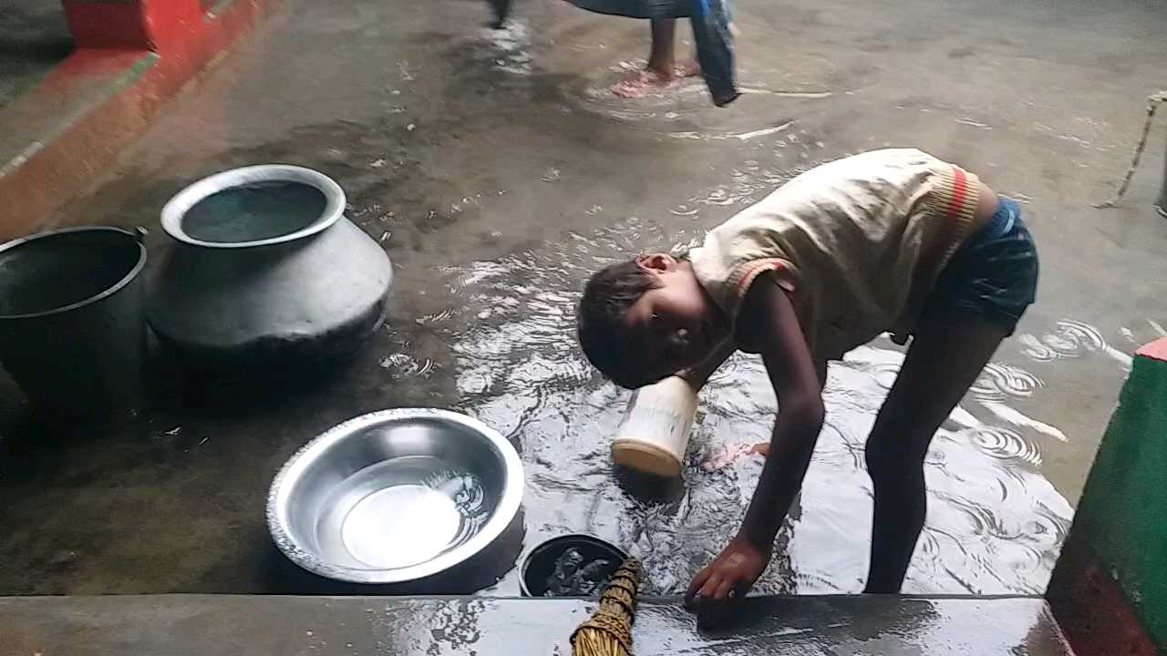 Family upset due to rain water