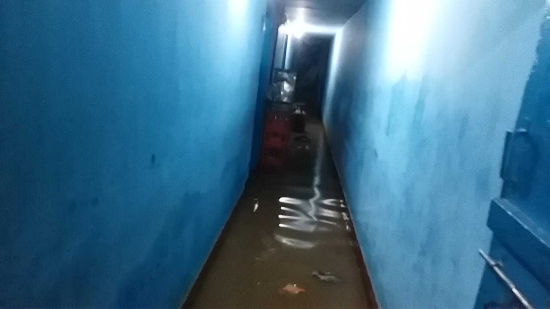 rain water entered houses