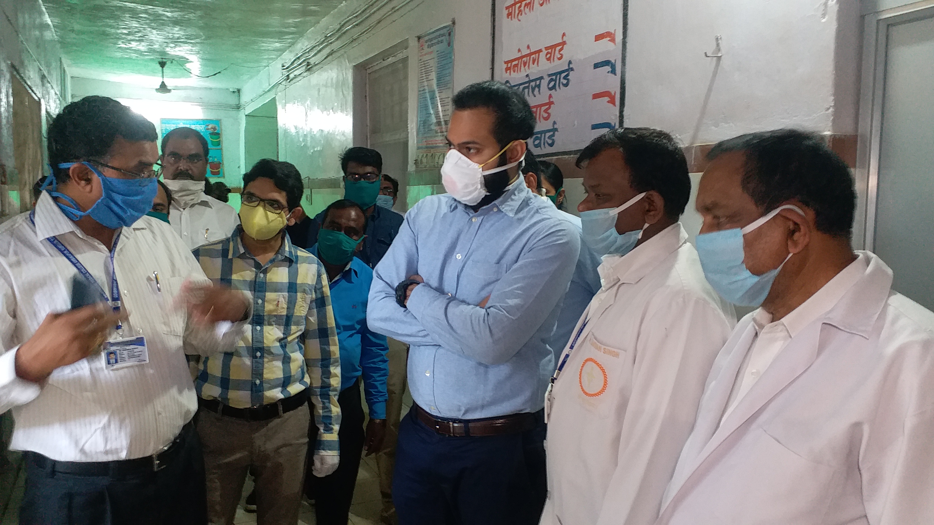 collector inspected the covid hospital in sarguja