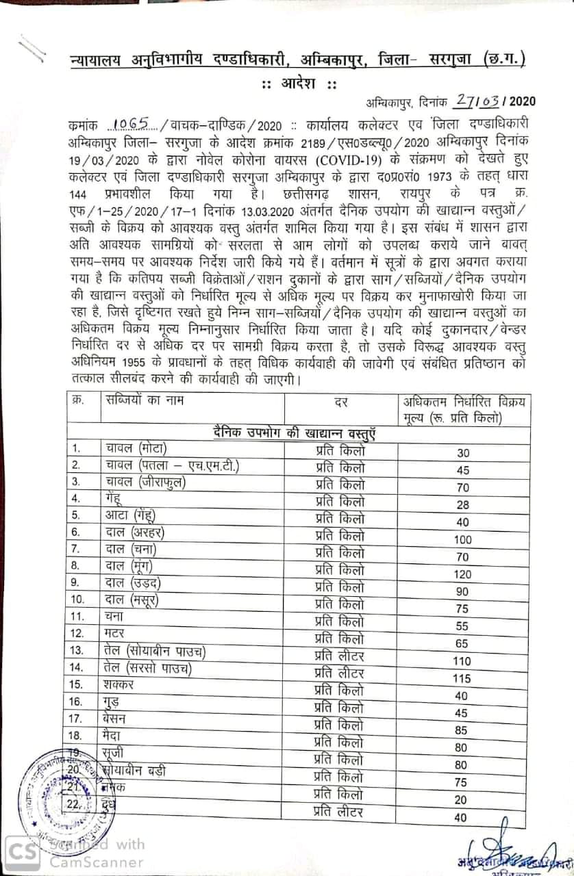 new rate of grociers