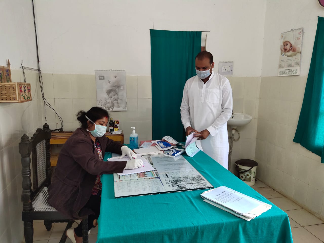 Central prison inmates are making masks sarguja