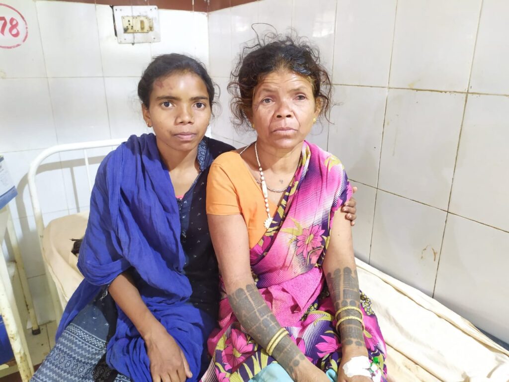Mother and daughter narrowly escaped elephant attack in Surajpur