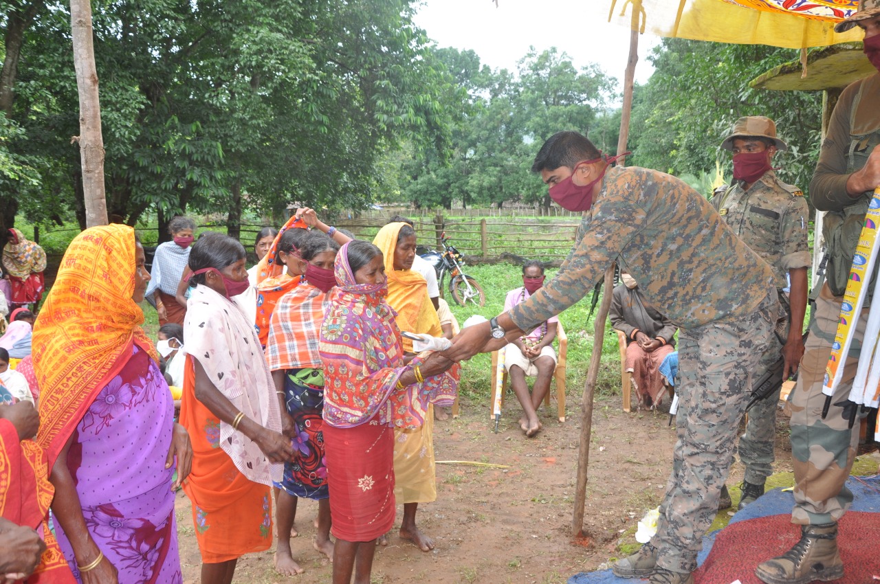 Distribution of material