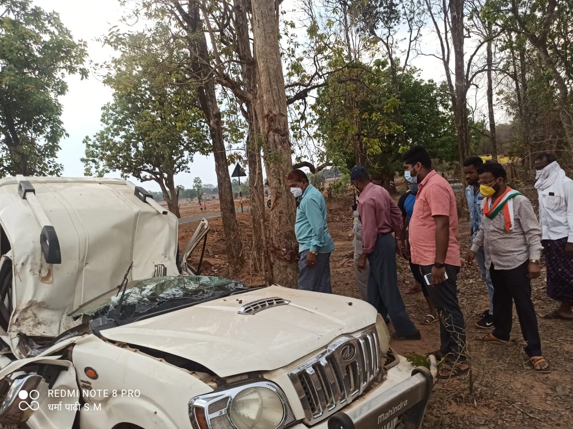 road accident in jagdalpur