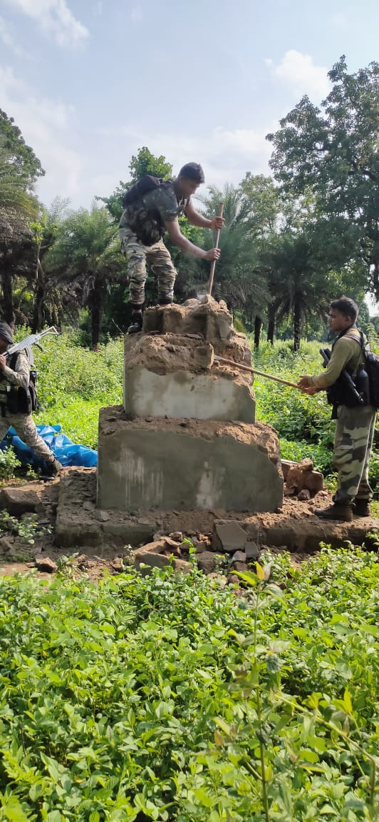 demolished the naxalite memorial