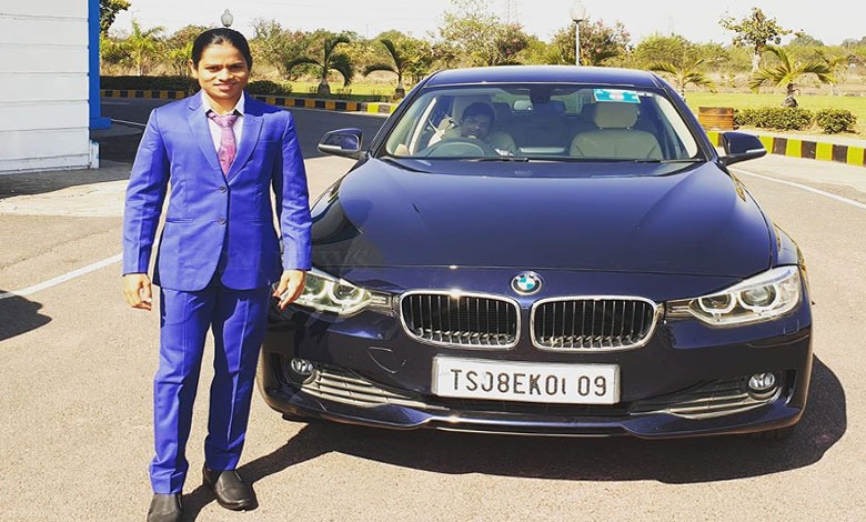 Dutee Chand with her BMW