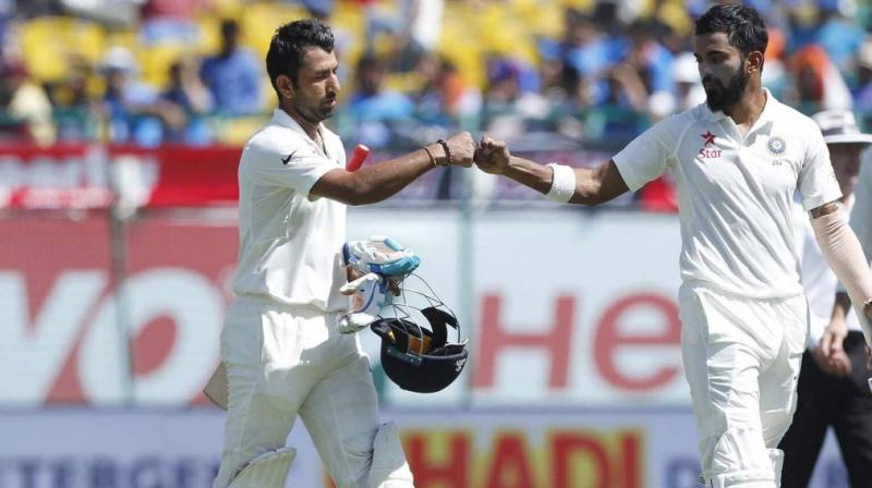 Cheteshwar Pujara and KL Rahul