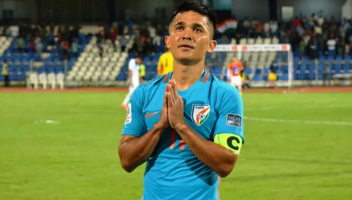 Indian national football team captain Sunil Chhetri