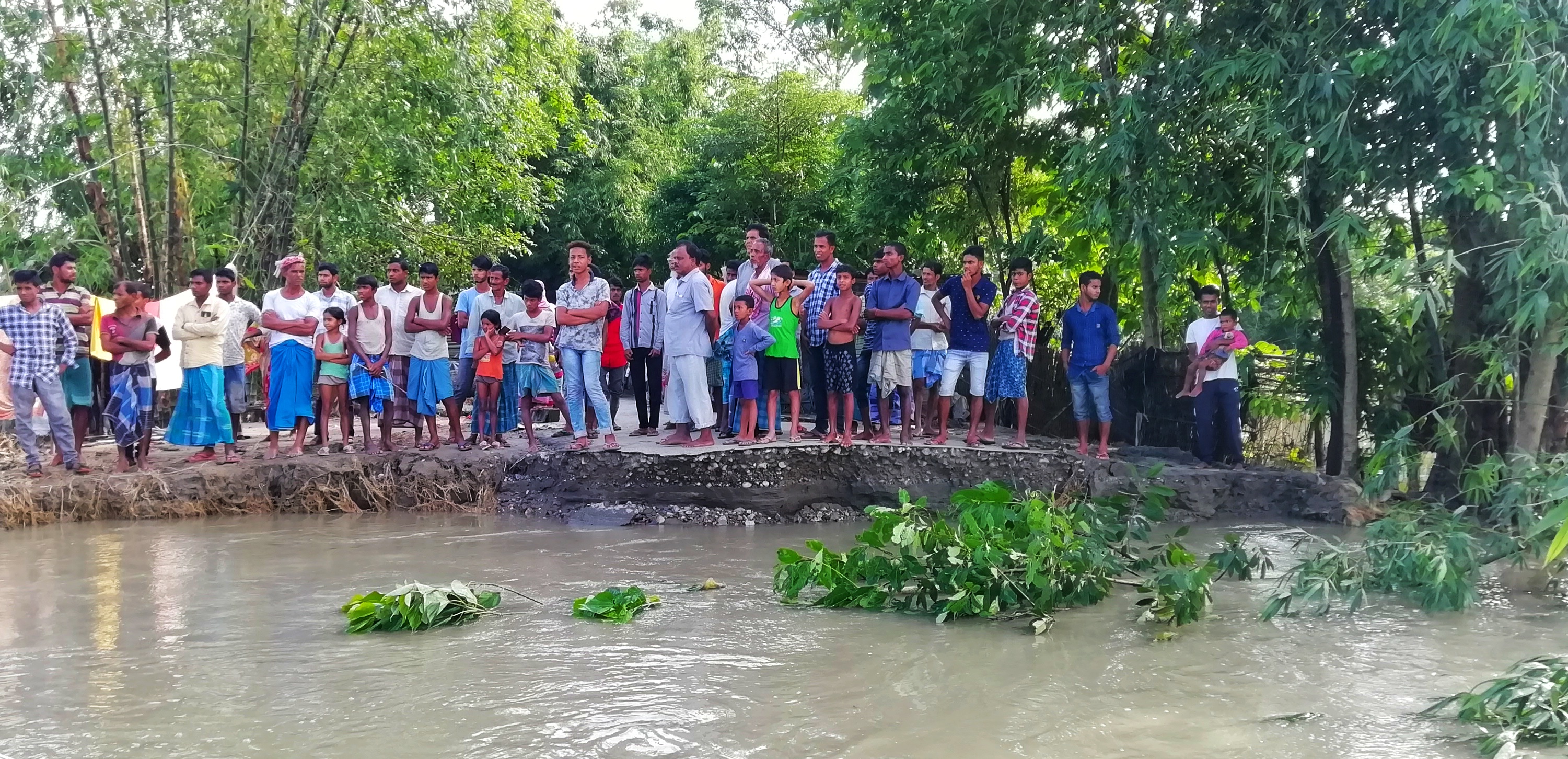 Congress Party Visit Flood Affected Area