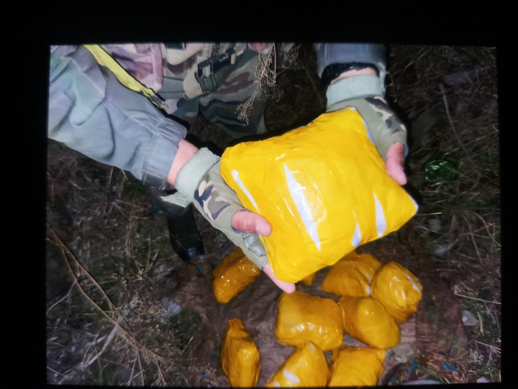 NARCOTICS RECOVERED BY INDIAN ARMY IN POONCH