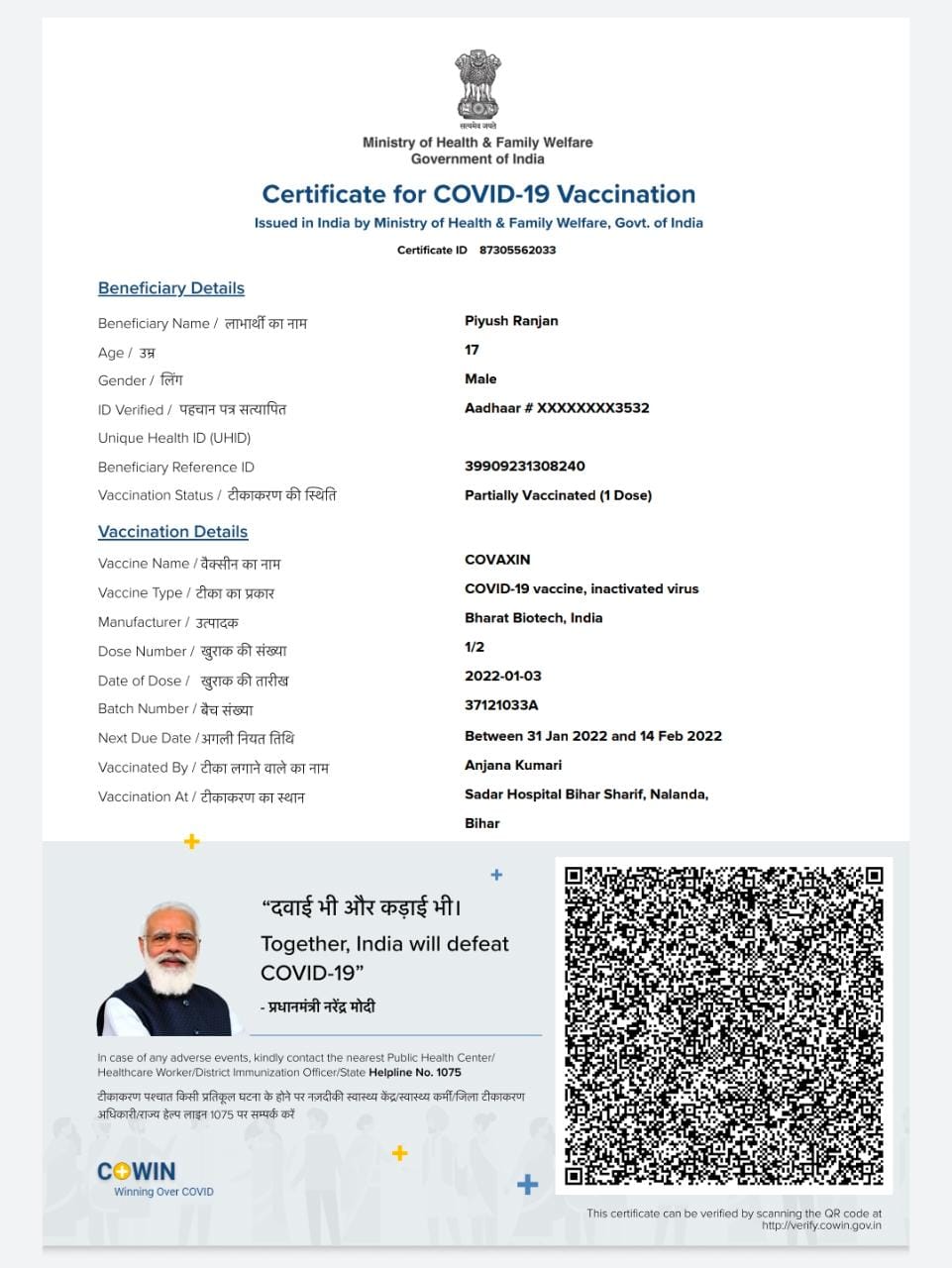 covid vaccination mistake