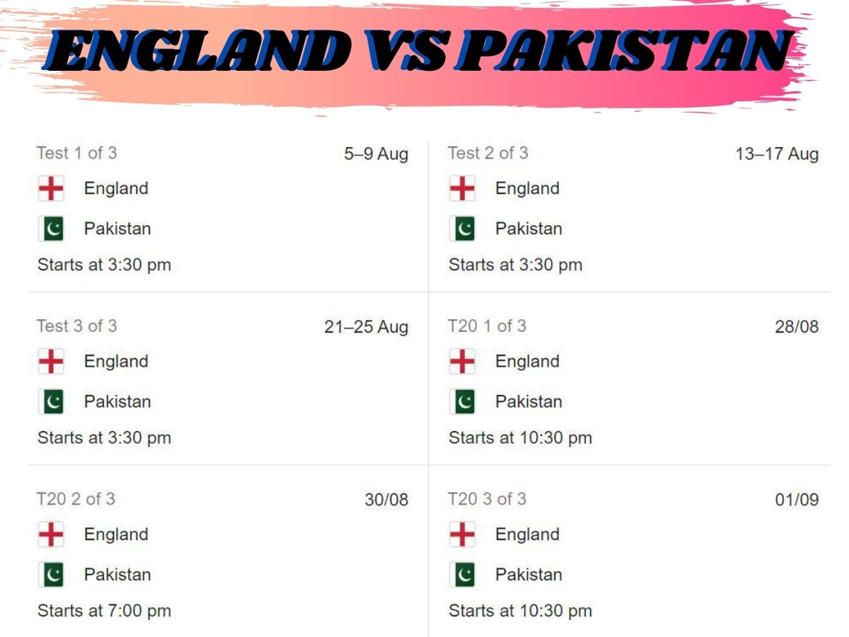 pAKISTAN VS eNGLAND