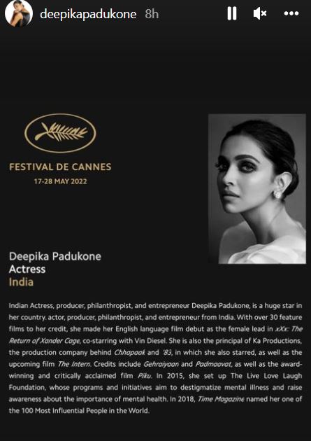 Deepika Padukone cannes jury member