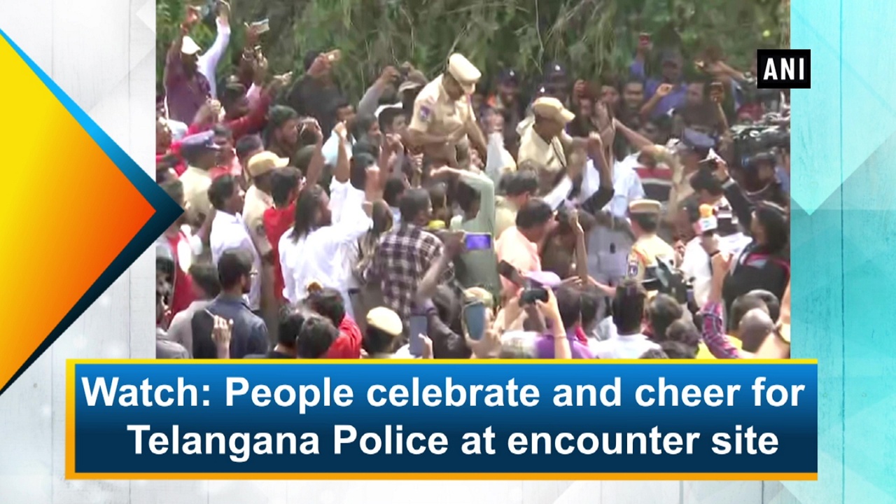 Telangana people celebrate real lion Cop