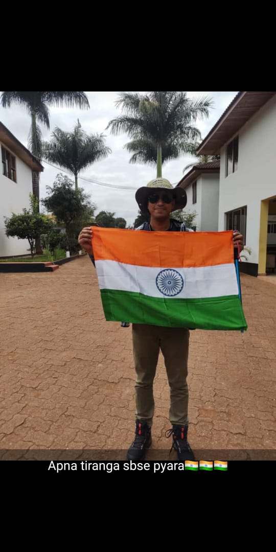 Indian soldier hoisted 75 feet tall tricolor