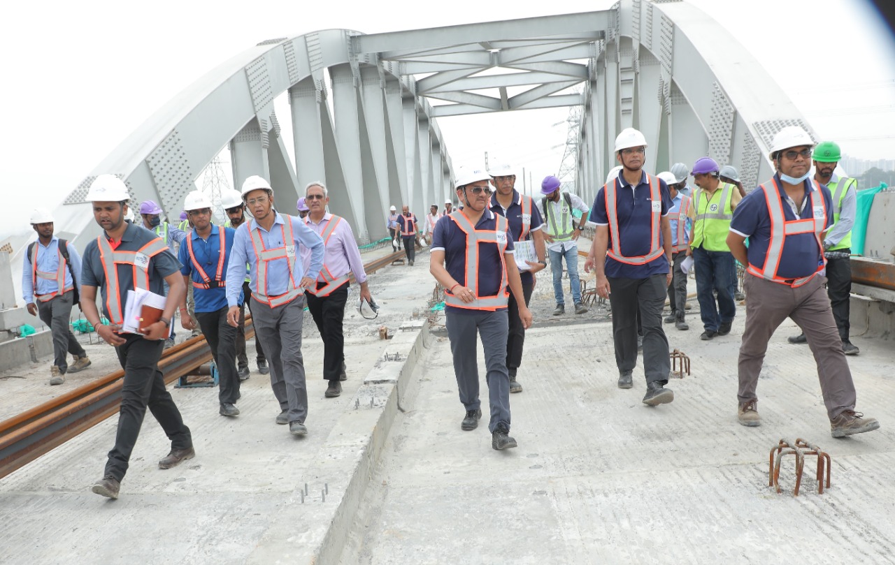 NCRTC Managing Director reviewed the construction works