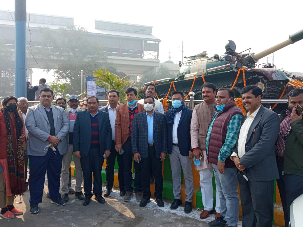 Indian Army tank T-55 for installation at Shaheed Sthal ghaziabad