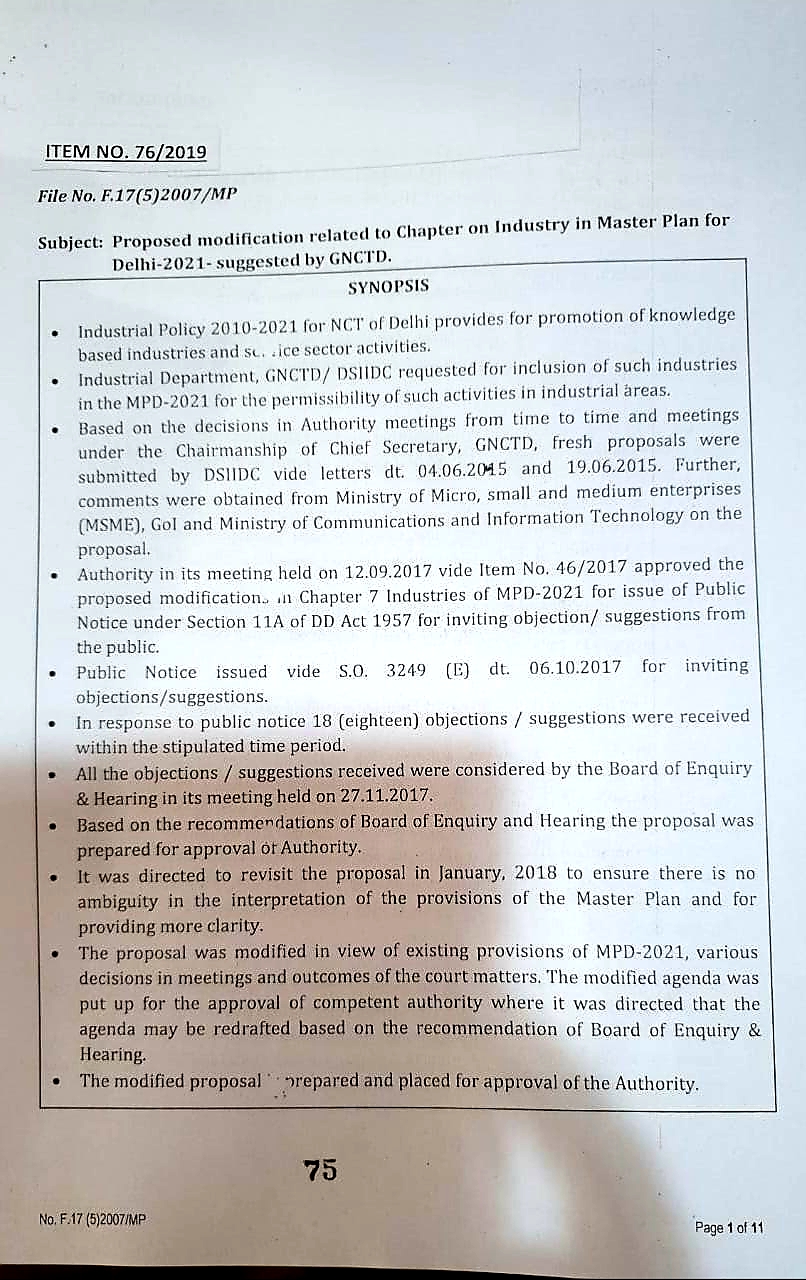 54 services of Delhi businessmen got the status of Industrial Activities