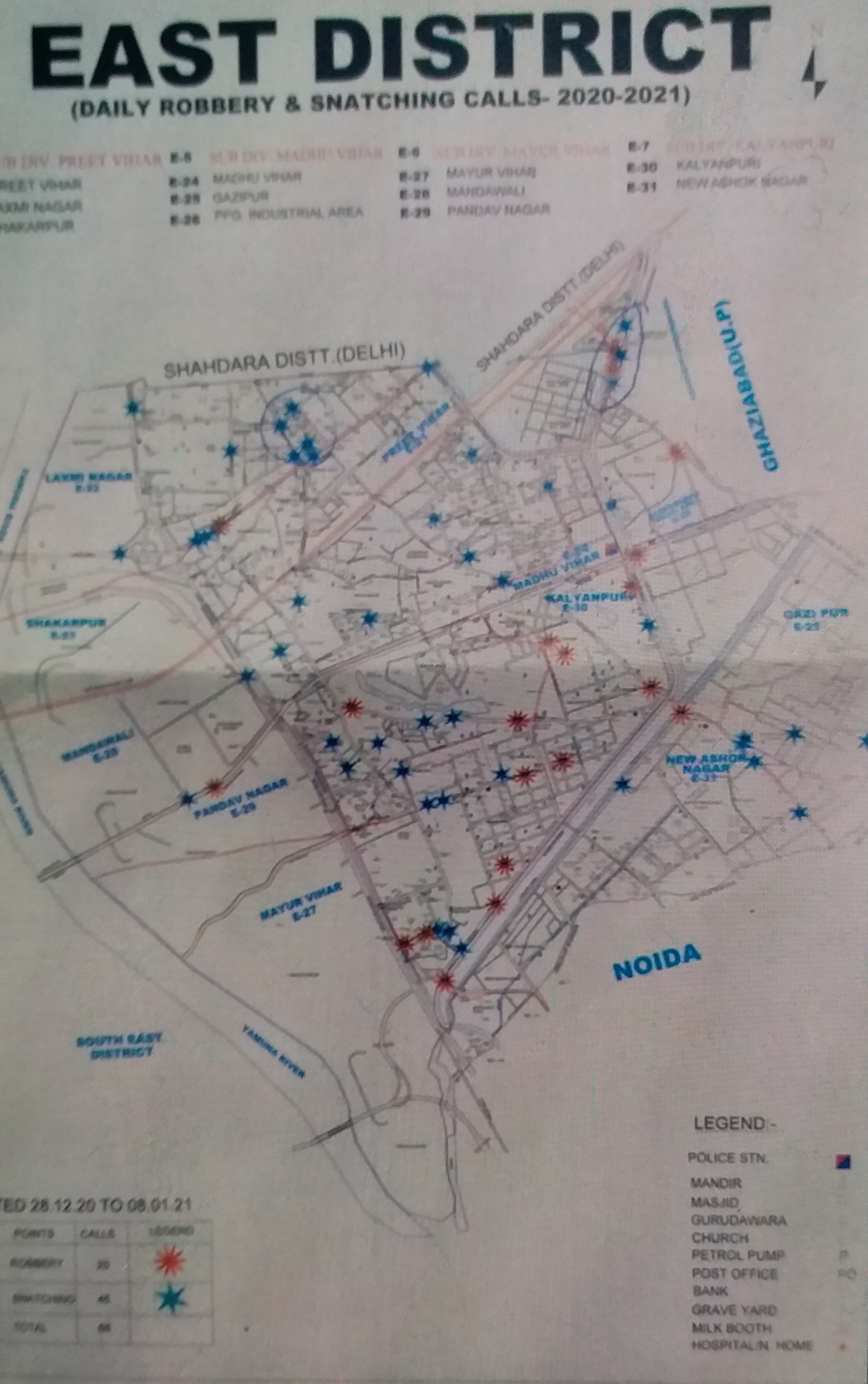 East delhi map