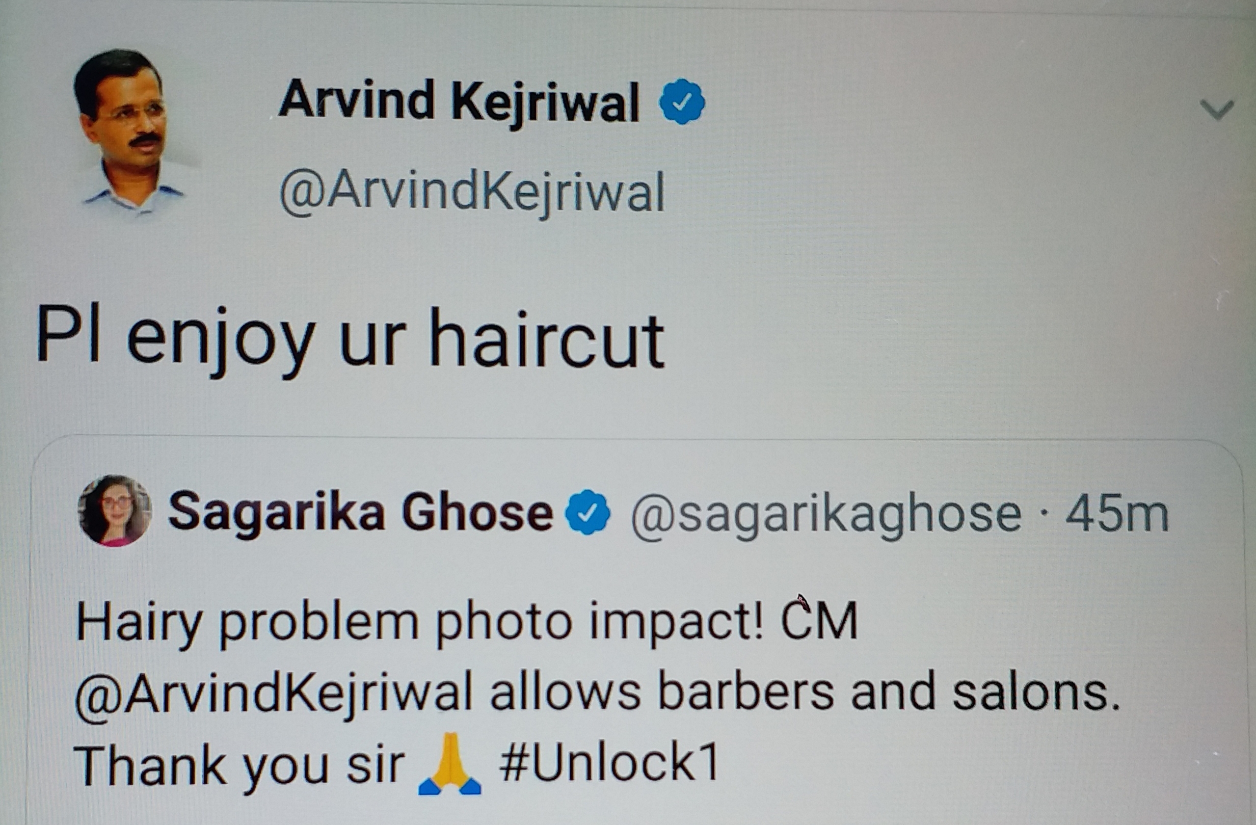 Kejriwal announcement