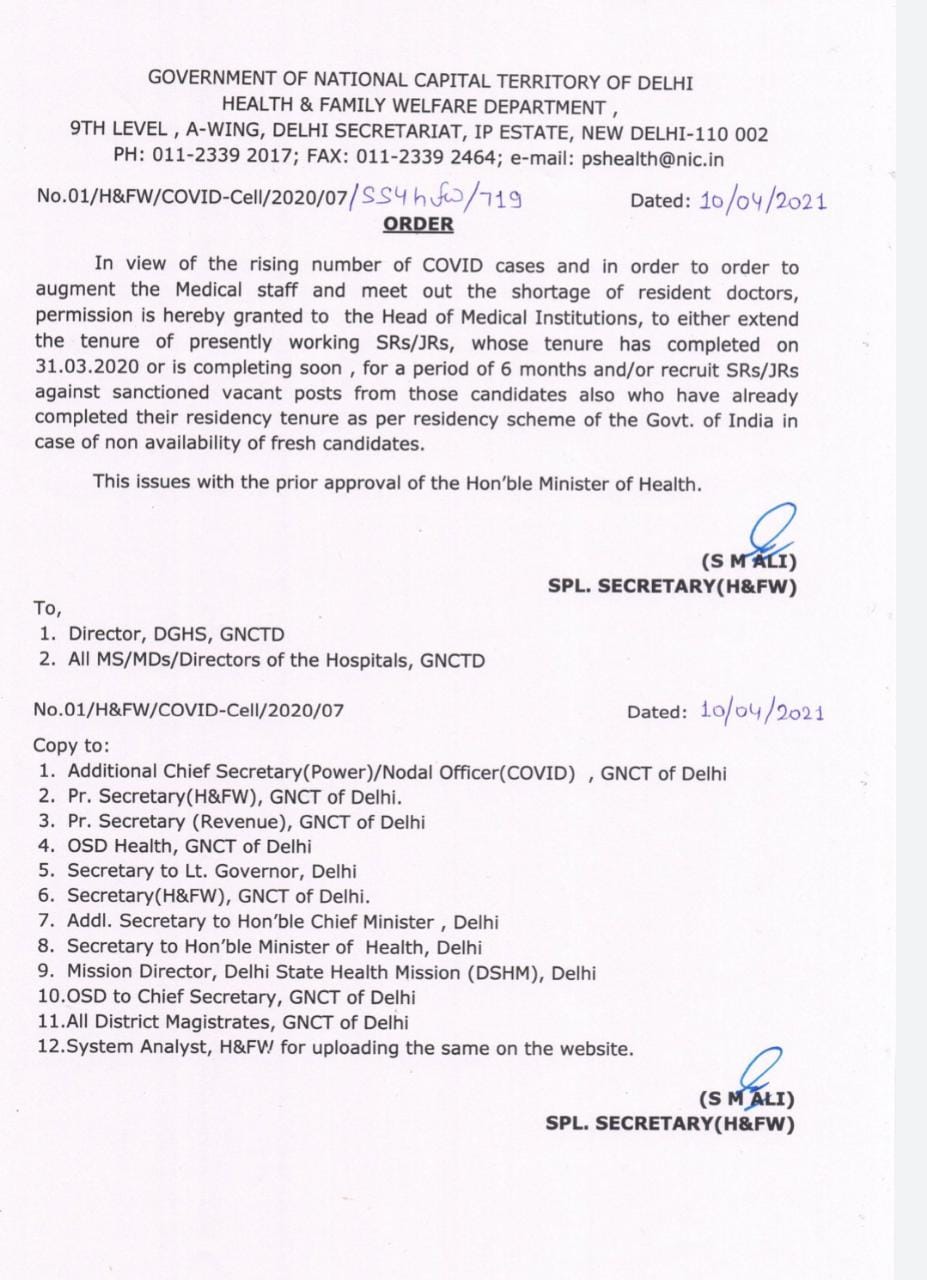 delhi doctor service extension