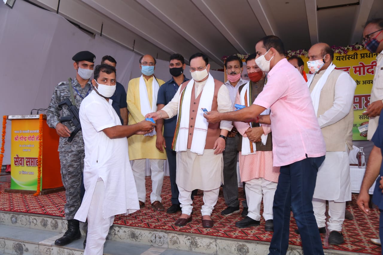 JP Nadda praised PM Modi work in seva saftah program