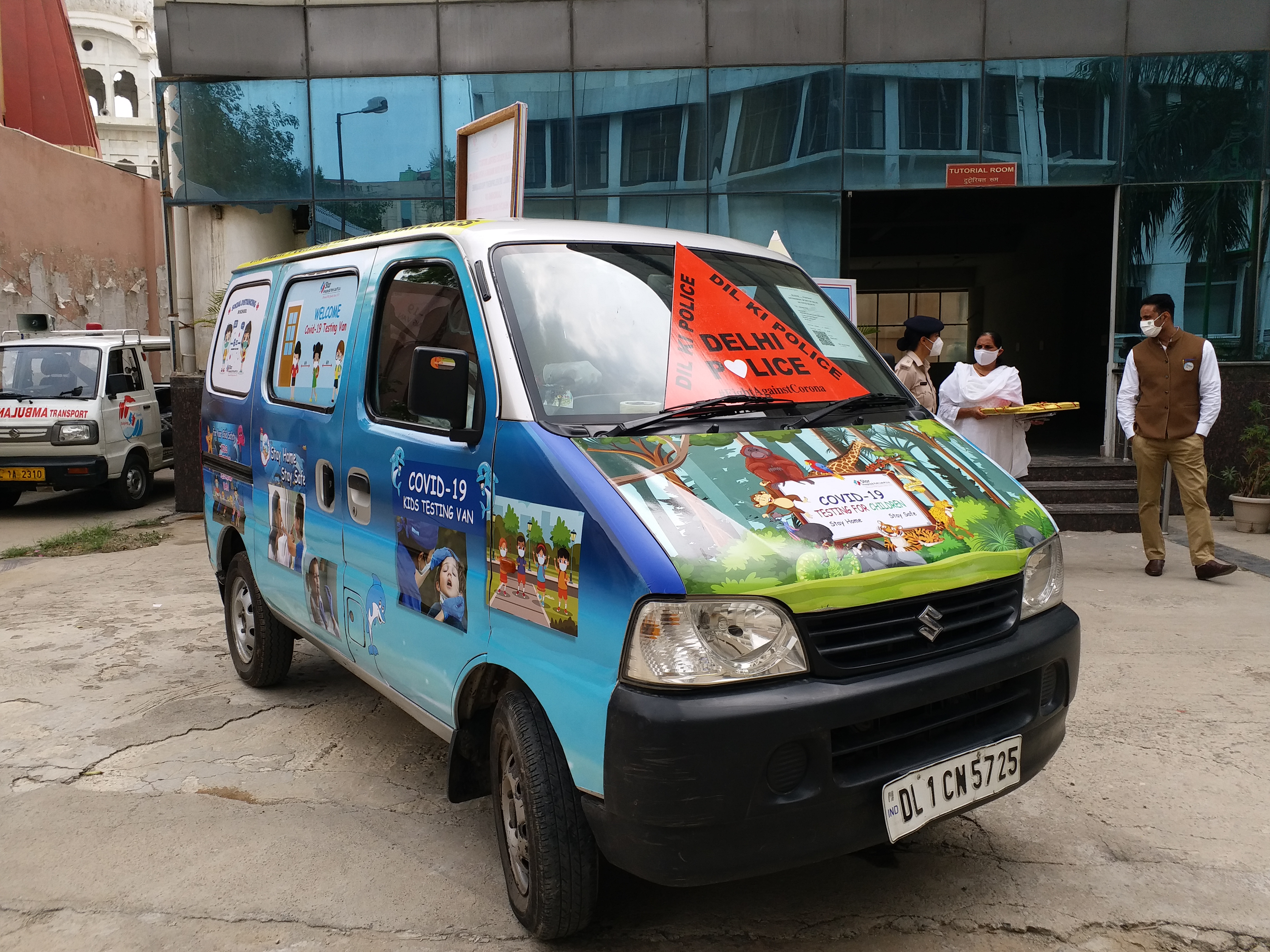 Delhi Police launches corona testing van for children