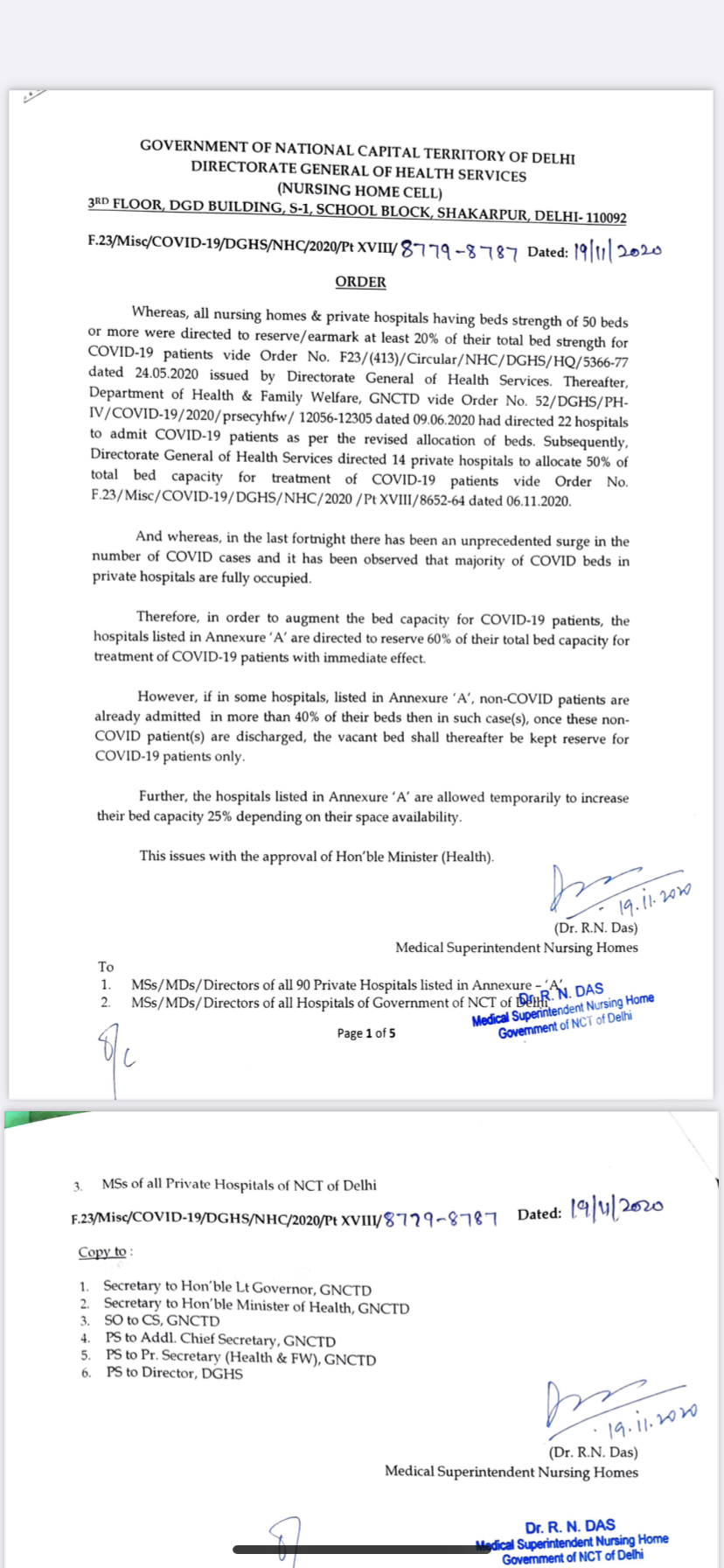 Copy of Delhi government order