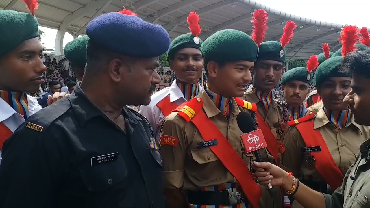 special talk with ncc cadets in delhi on the occasion of 73th independence day