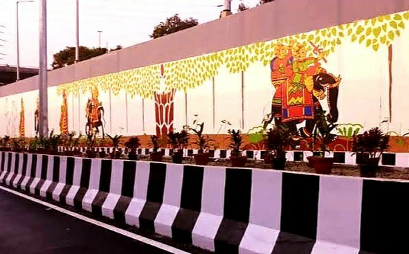 pragati maidan tunnel art