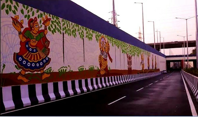 Prime Minister Narendra Modi inaugurated five underpasses at the tunnel near Pragati